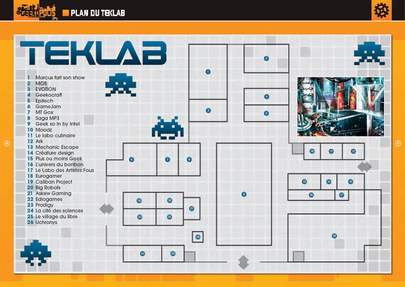 Plan du Teklab