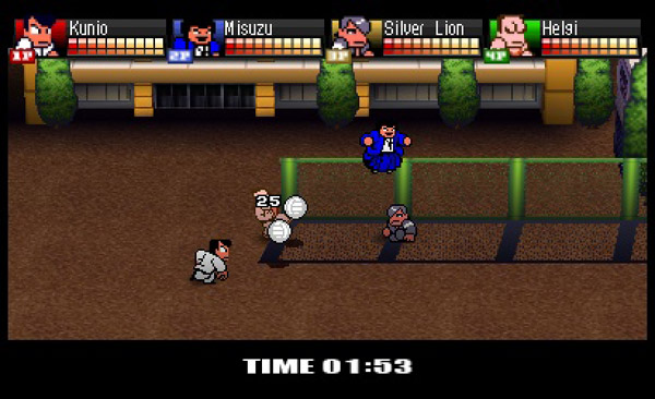 Le dodgeball, jeu bonus jouable à quatre, fait également l'objet d'un job