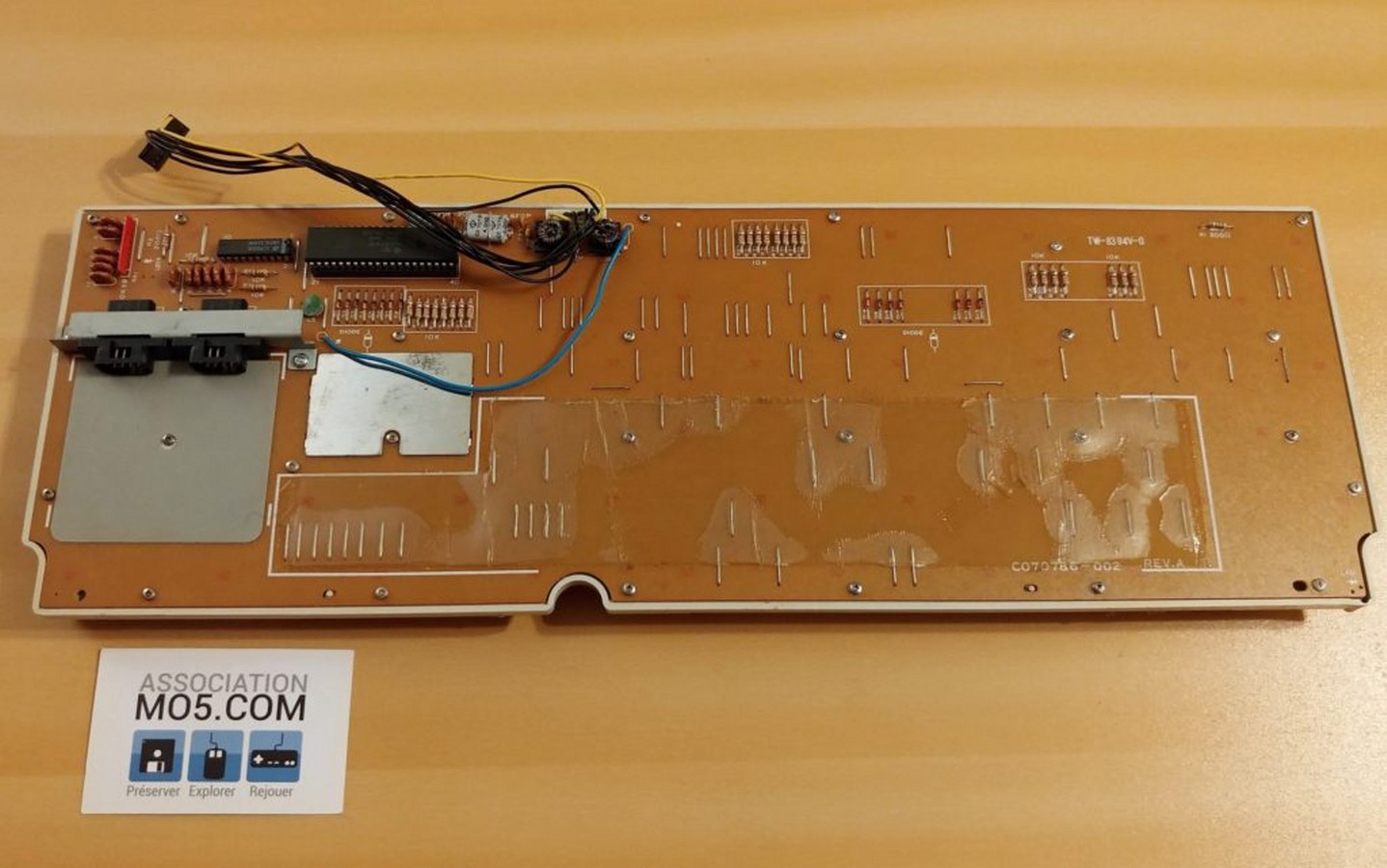 Photo du circuit imprimé du clavier d'un Atari ST