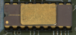 Intel 8008 vue de dessus